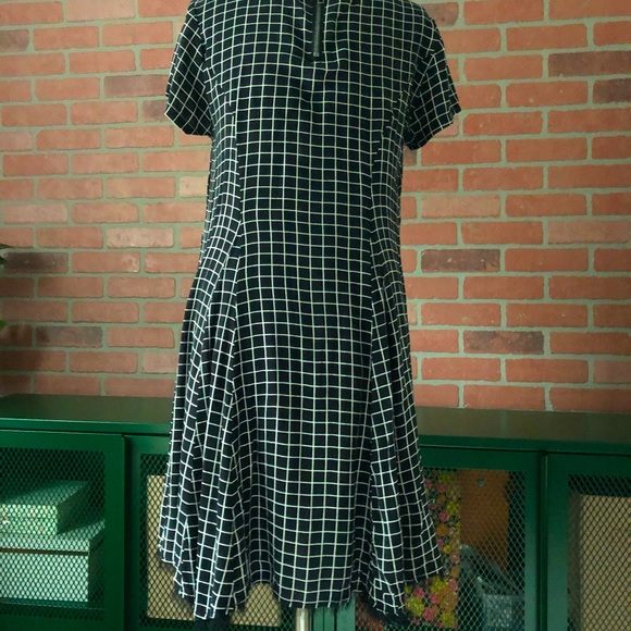 Silence + Noise Grid Flowy Dress - Picture 3 of 4